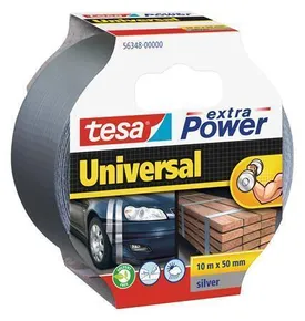 Textilband „extra Power 56348“, silber, 50 mm x 10 m, universal, TESA